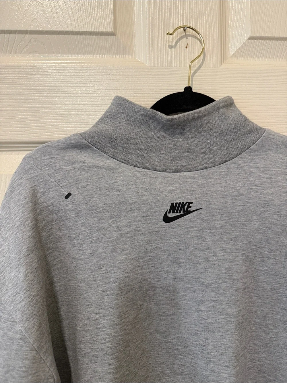 Nike Tech fleece grey turtleneck sweatshirt, small